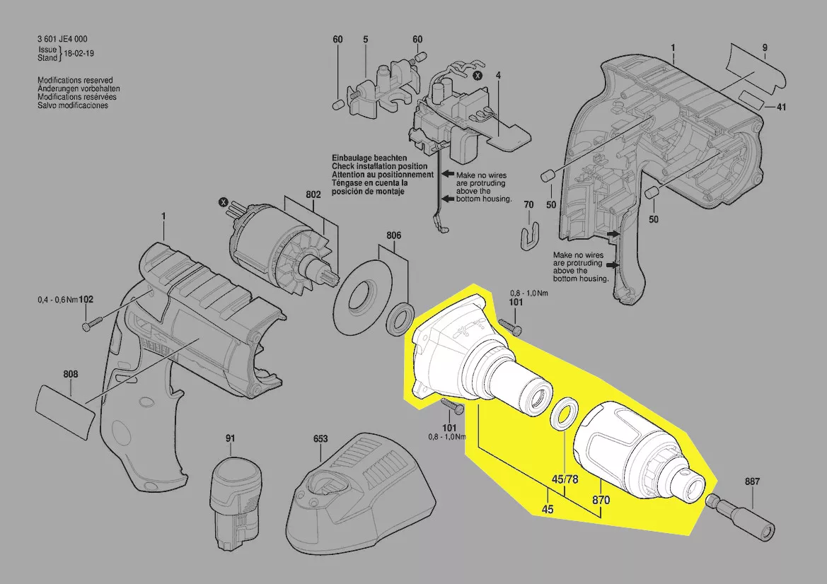 Boîte de transmission réf. 2 609 199 808 Bosch
